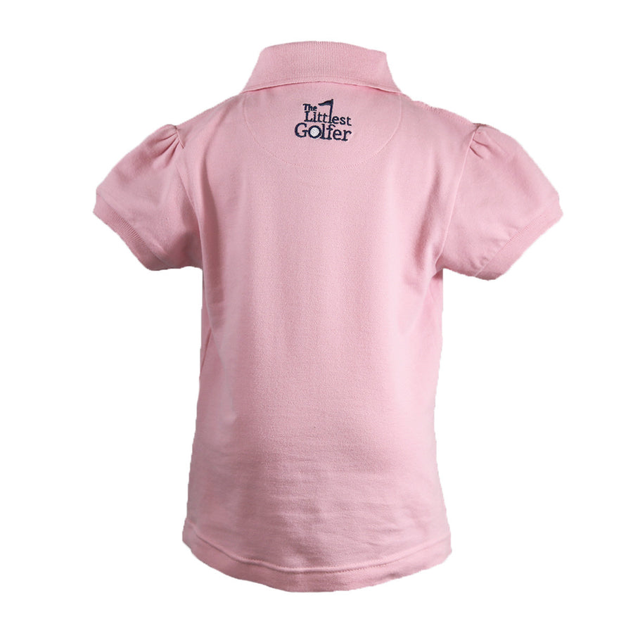 The Cap Sleeve Polo Pink Back