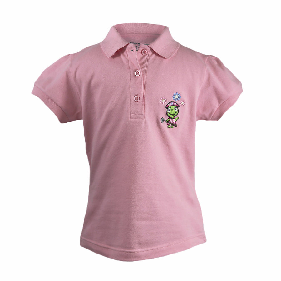 The Cap Sleeve Polo Pink